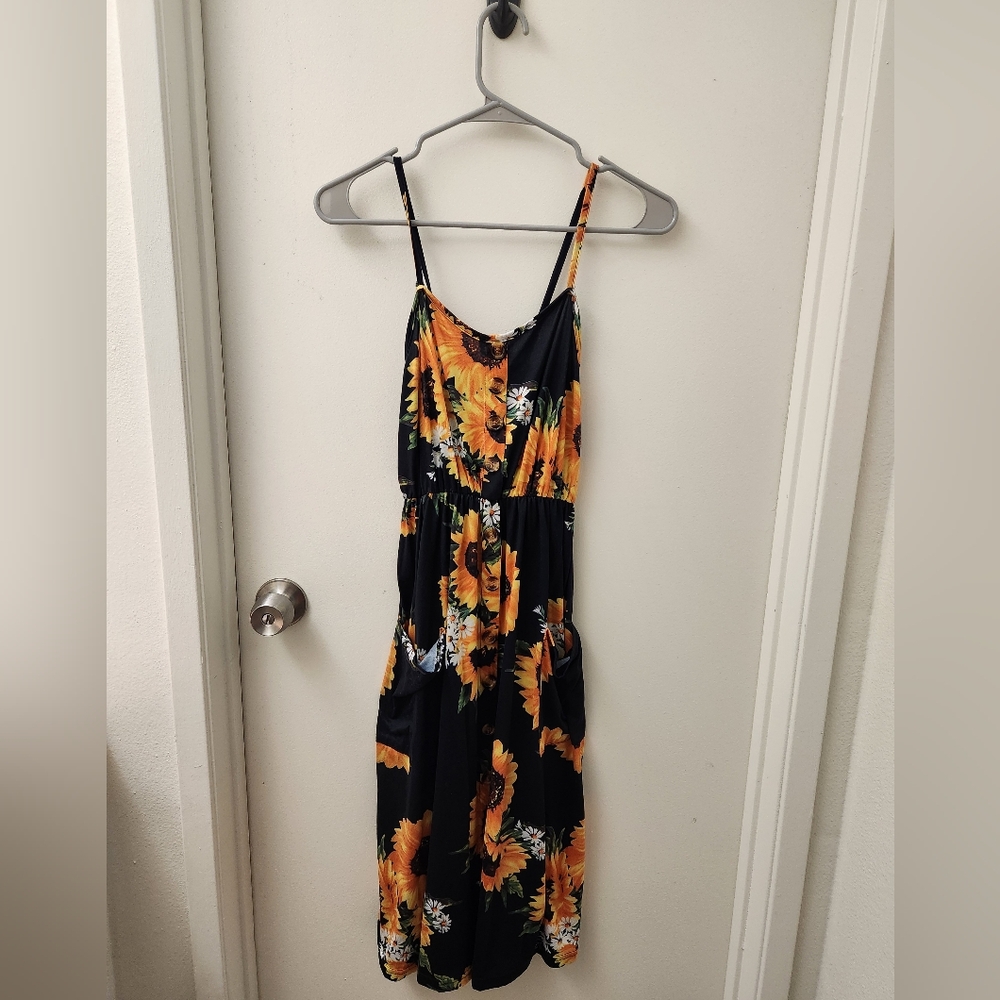 Sunflower Summer Dress, size small